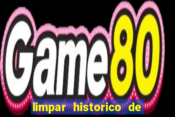 limpar historico de apostas bet365